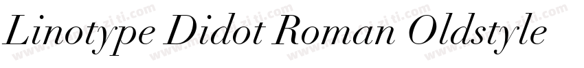 Linotype Didot Roman Oldstyle Figures字体转换